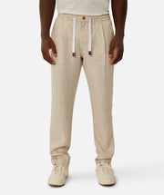 The Capri Linen Pant - YD Wheat - Catani Clothing