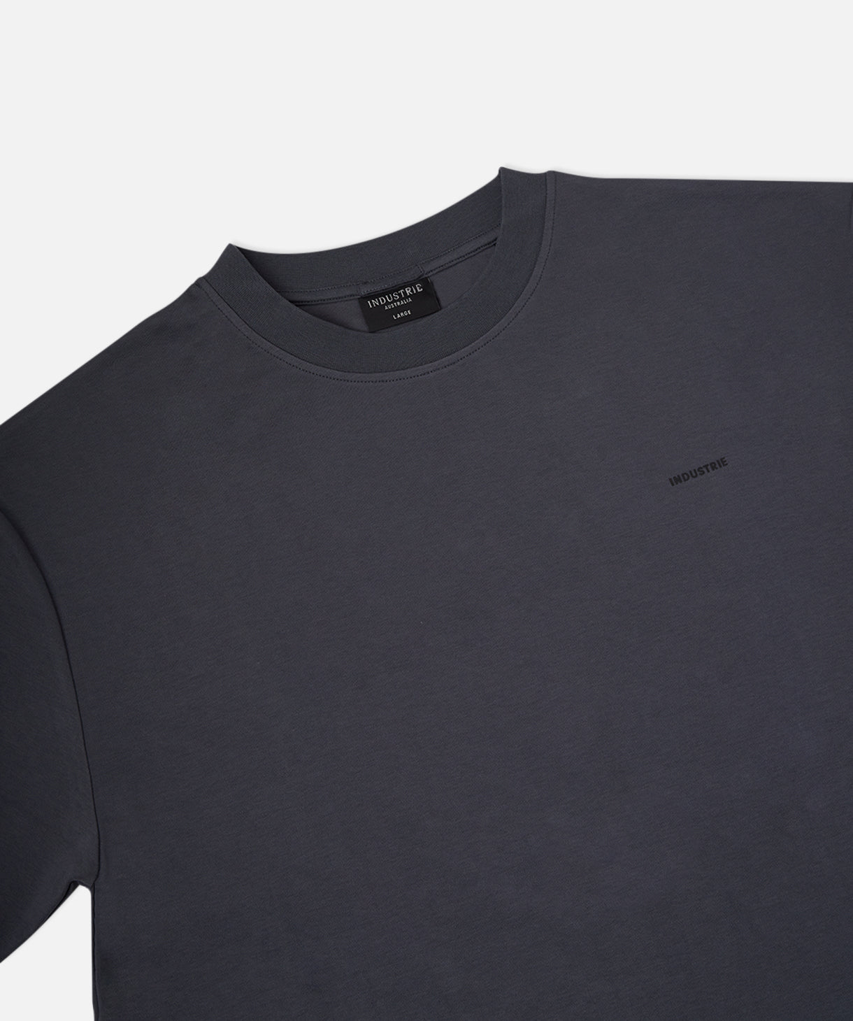 Industrie Newport Tee in Slate - detail