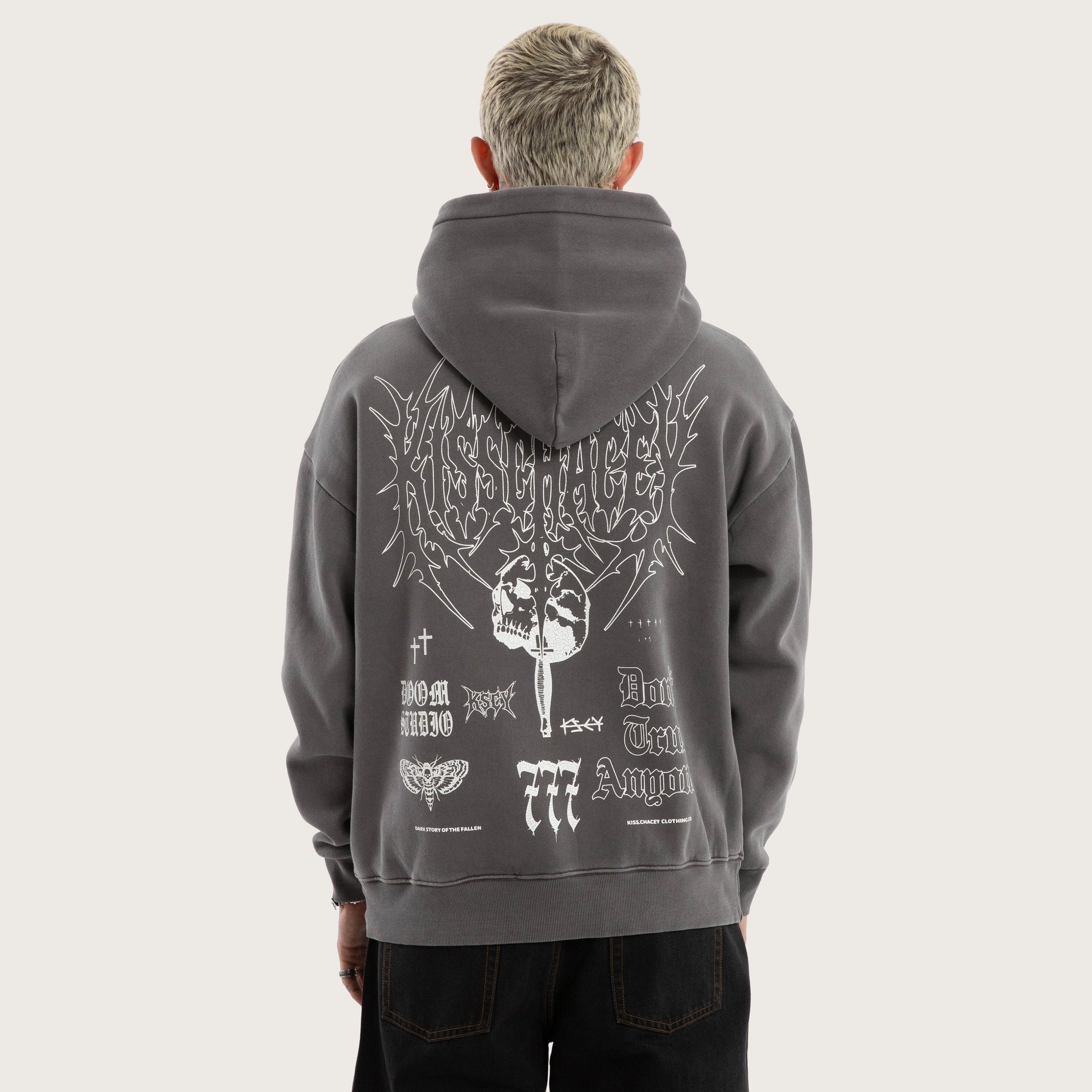 Kiss Chacey Wrath Relaxed Hoodie Pigment Boulevard detail