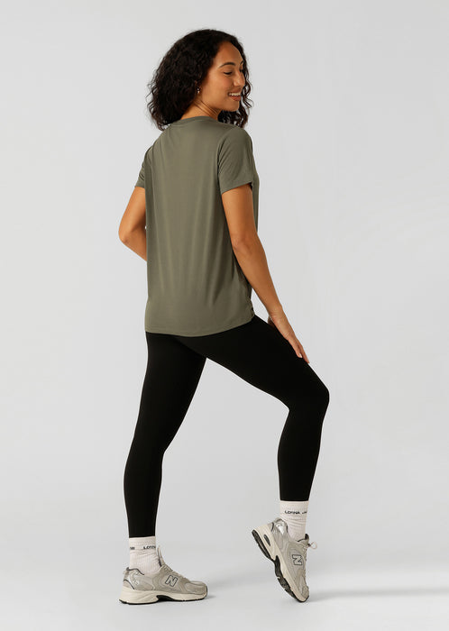 Lotus Tee - Agave Green
