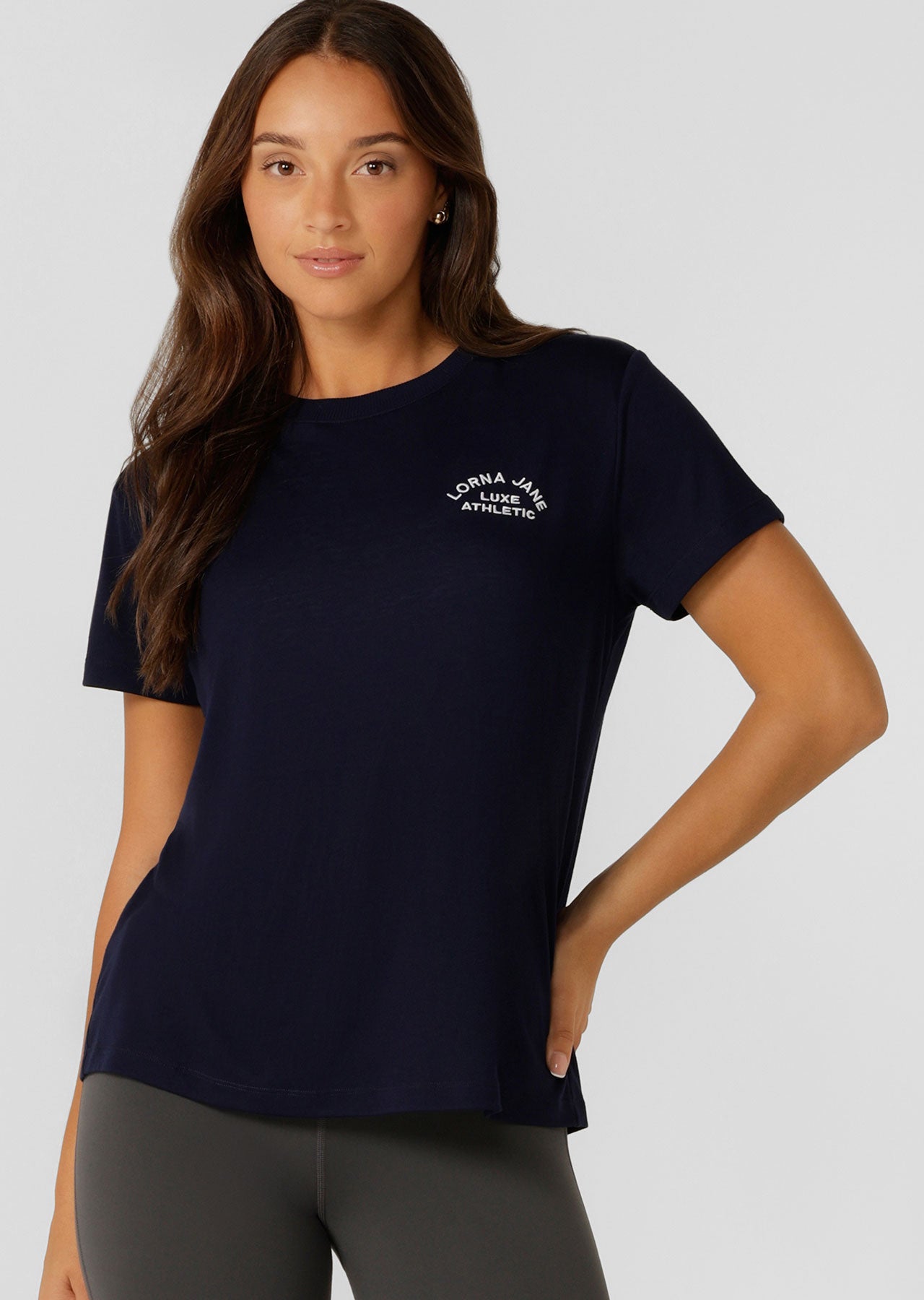 Lotus Tee - Navy