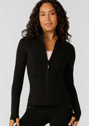Amy Thermal Active Zip Through Jacket - Black