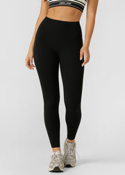 Amy Thermal Phone Pocket Ankle Biter Leggings - Black