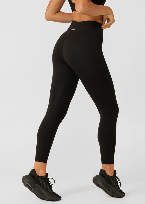Amy Thermal Phone Pocket Full Length Leggings - Black