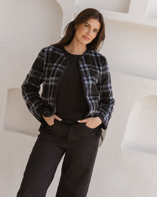Charlie Check Jacket - Blue Check