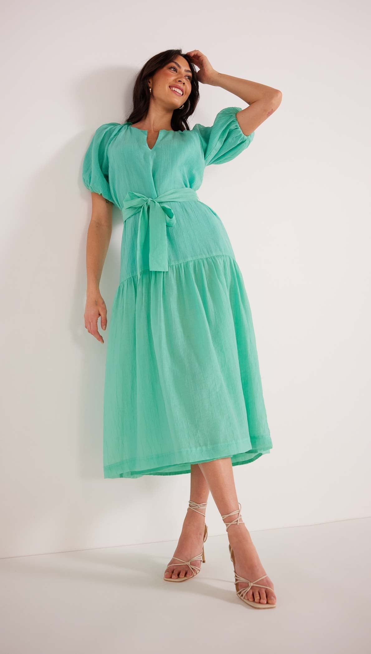 Mink Pink Lucie Midaxi Dress - Mint (view 4)