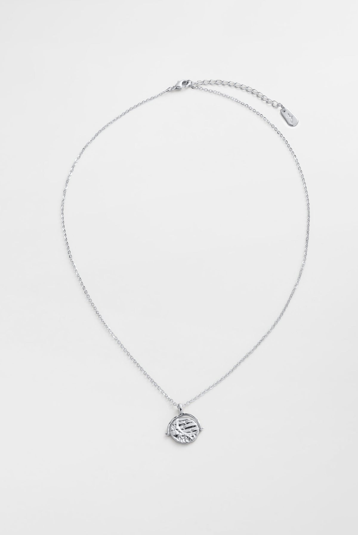 Zafino Luna Pendant Necklace Silver detail