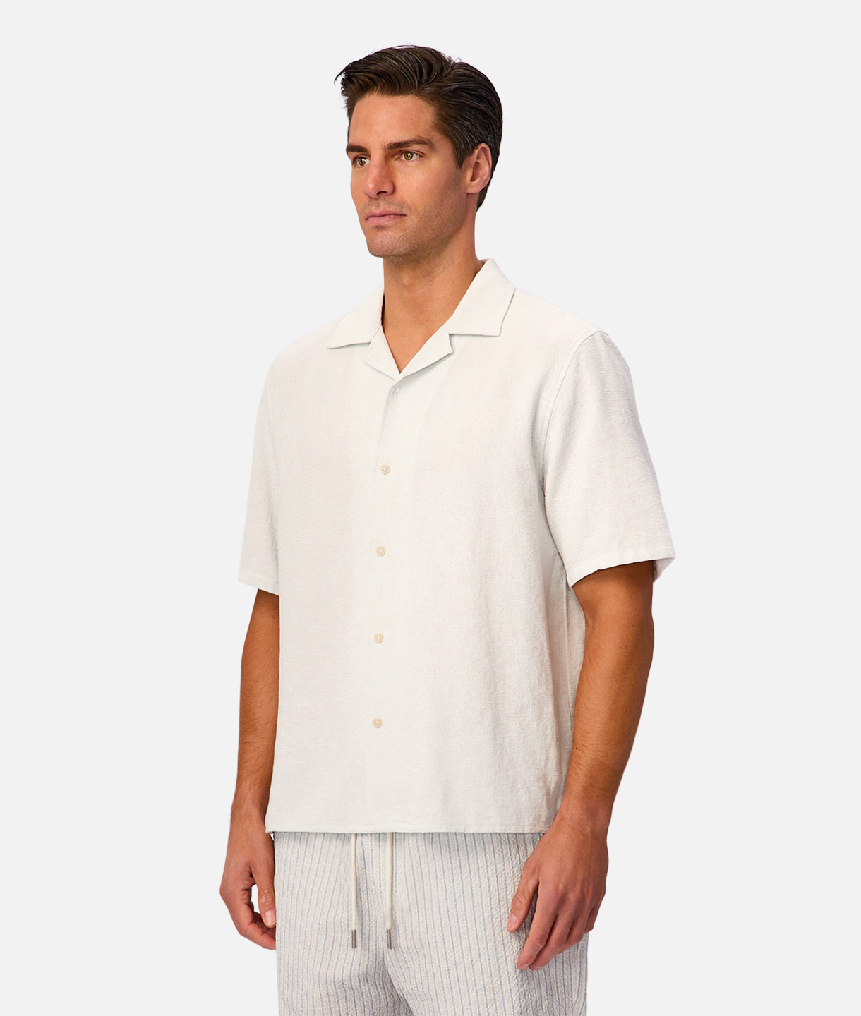 Industrie Marbella Short Sleeve Shirt in Ice - front