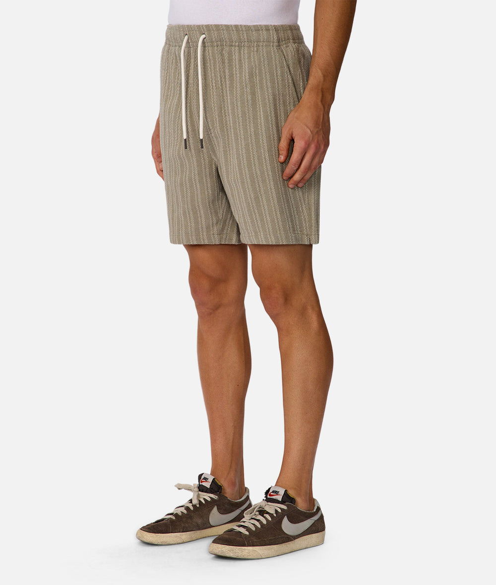Industrie The Ignazio Drawcord Short - Olive Stone (view 3)