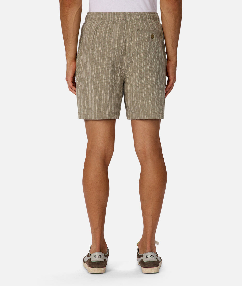 Industrie The Ignazio Drawcord Short - Olive Stone (view 4)