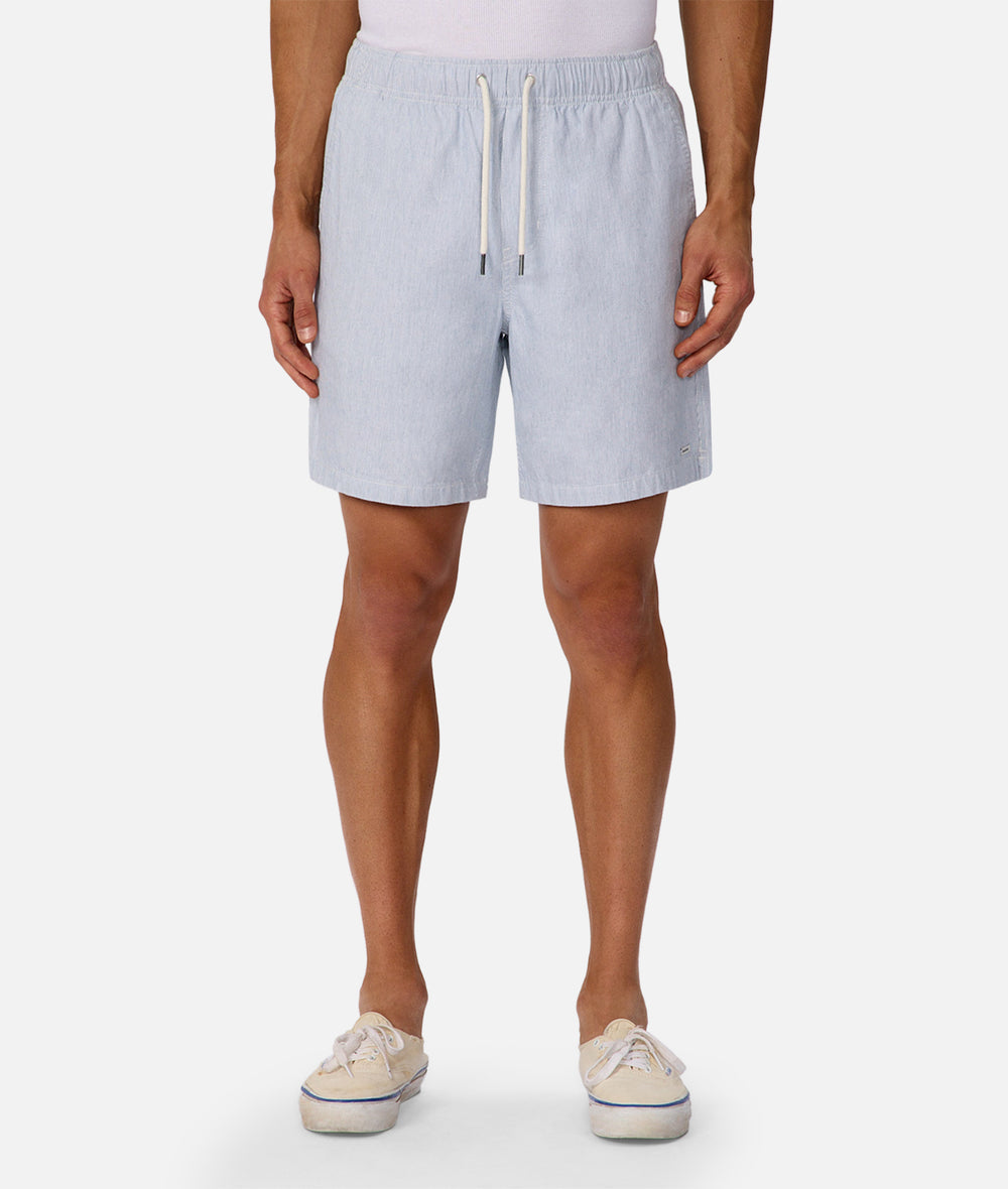 The Montecito Short - Chambray White