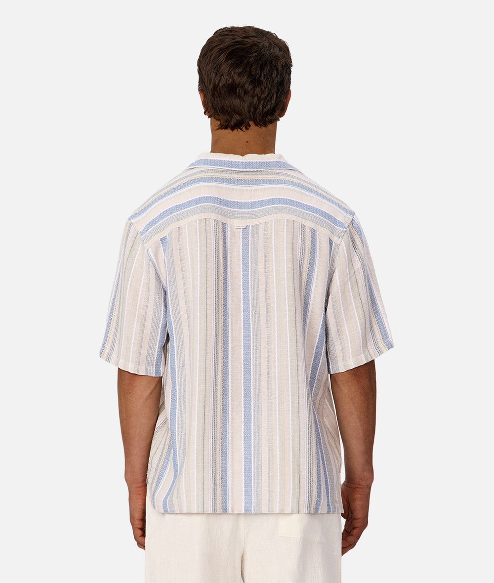 The Oakfield Short Sleeve Shirt - Blue Multi