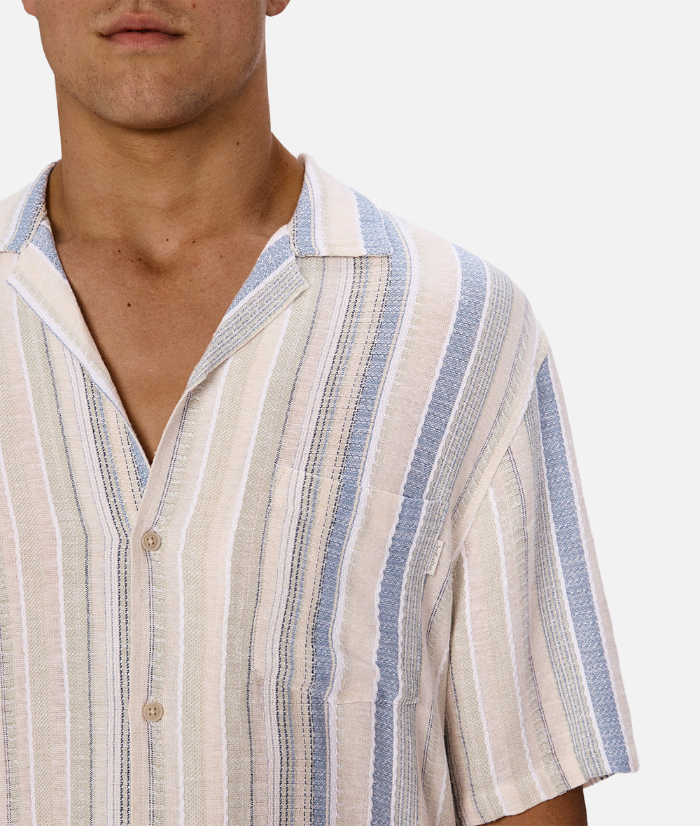 The Oakfield Short Sleeve Shirt - Blue Multi