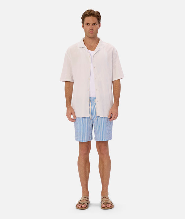 The Coressia Swim Trunk - Royal White