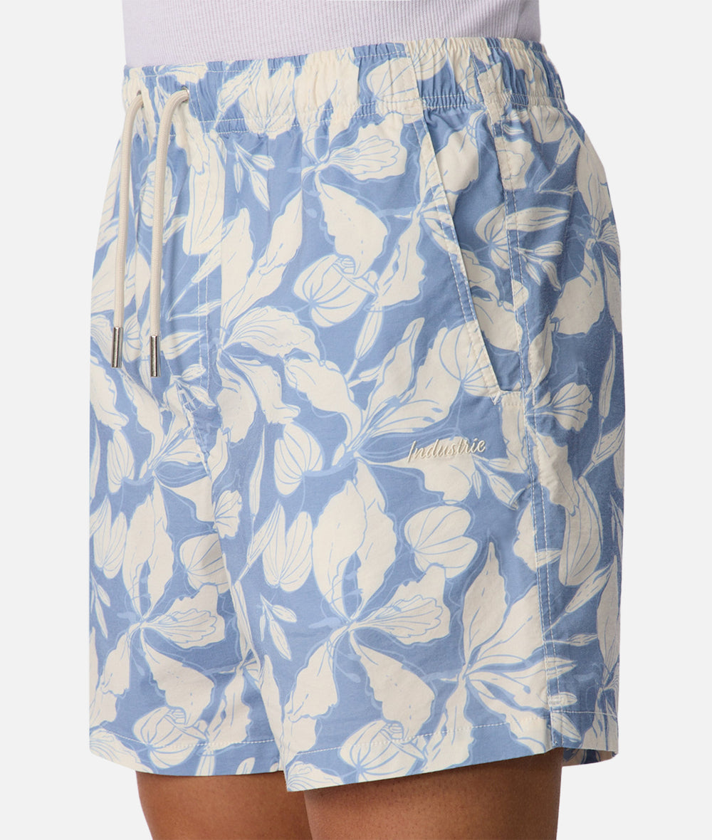 Industrie The Solinas Swim Short - Blue / Vanilla (view 6)