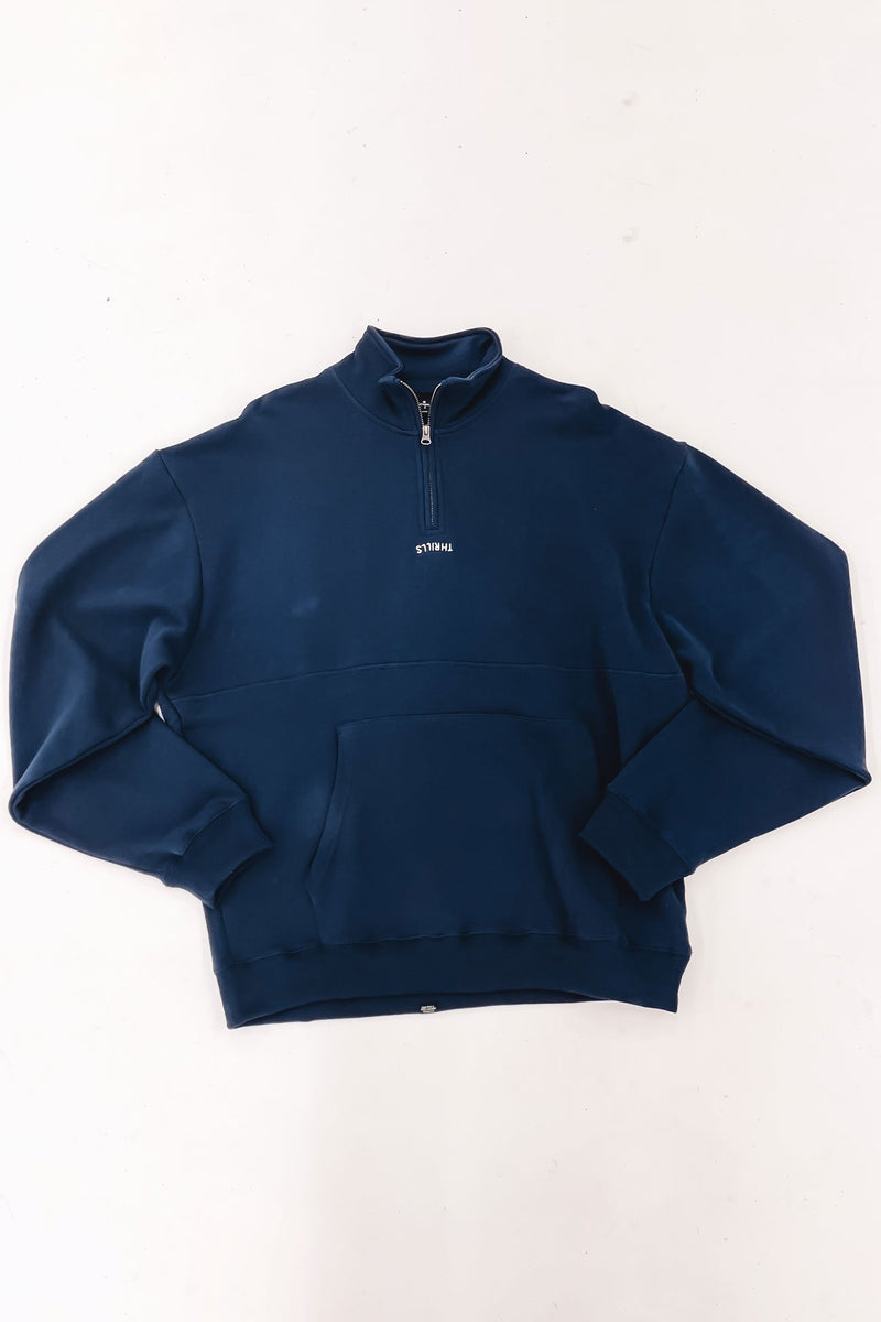 Quarter Zip Fleece - Station Navy - Catani Clothing