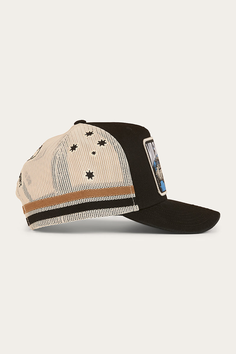 Ringers Western Mud Sweat Beers Deep Fit Trucker Cap  - Black (view 4)