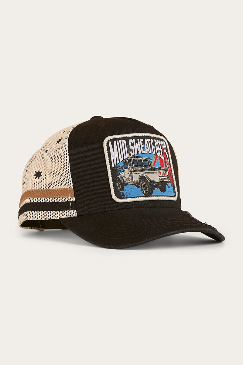 Ringers Western Mud Sweat Beers Deep Fit Trucker Cap  - Black (view 5)