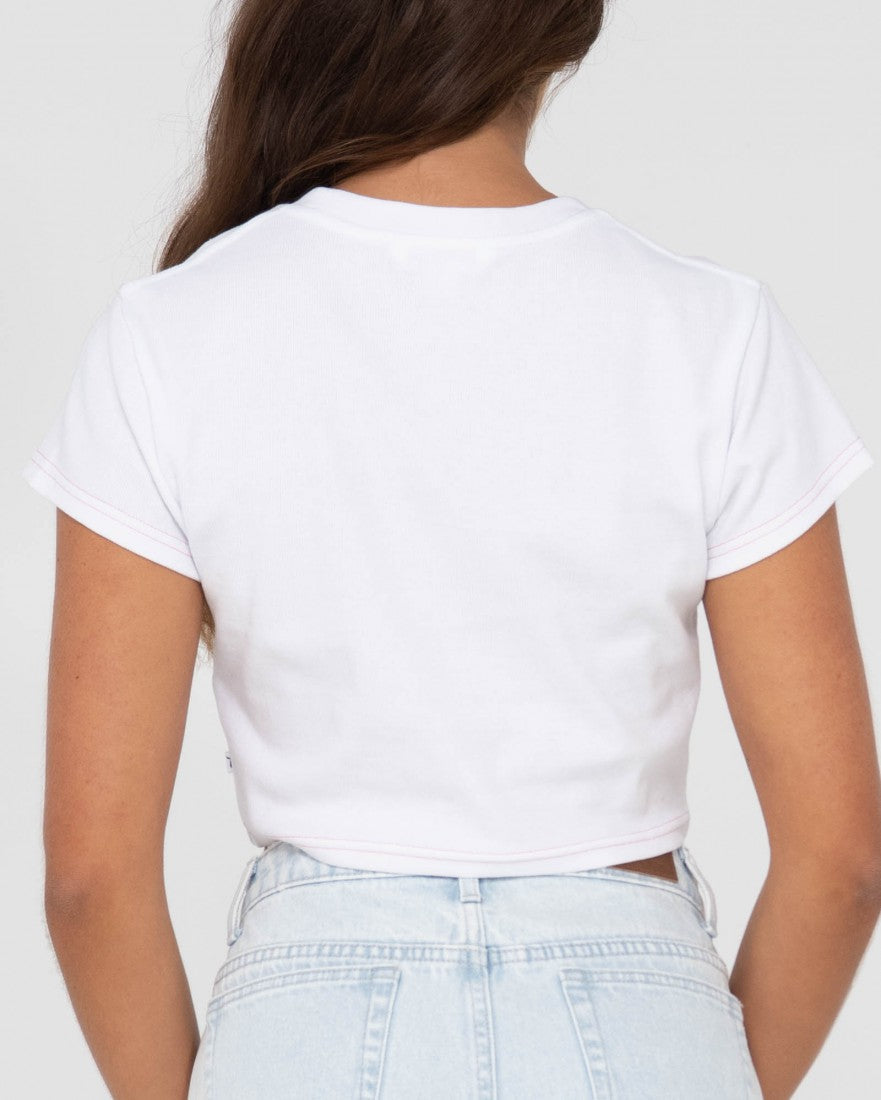 Fruitful SS Baby Tee - White