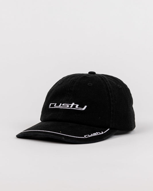 Loose Unit Six Panel Snapback Cap - Black