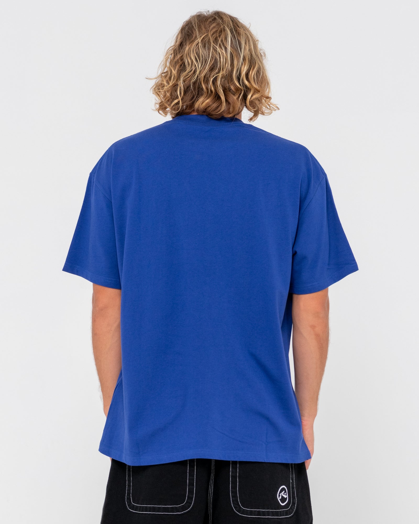 Tidal Kombat Twice Oversized SS Tee - Delft Blue - Catani Clothing