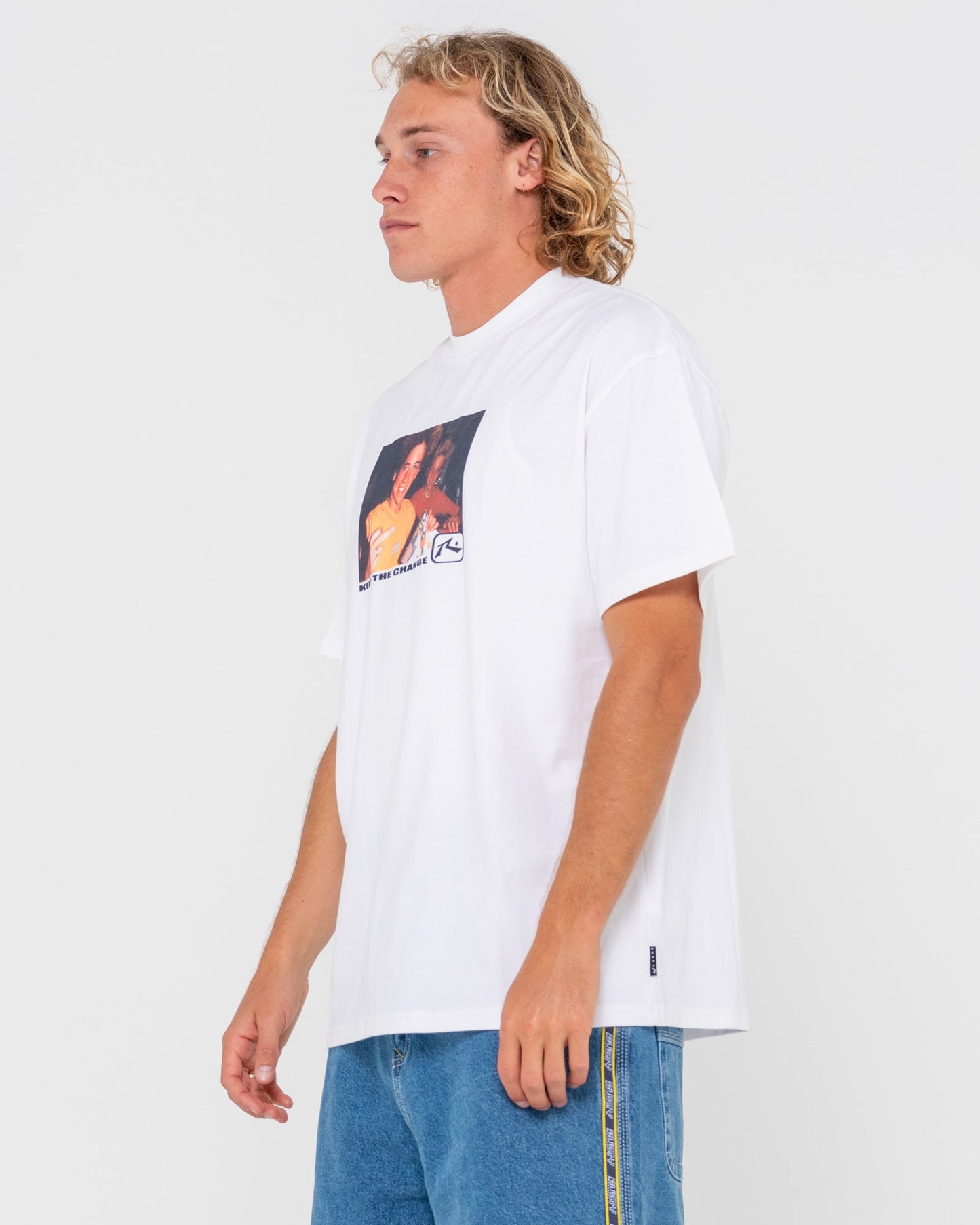 Keep The Change SS Tee - White