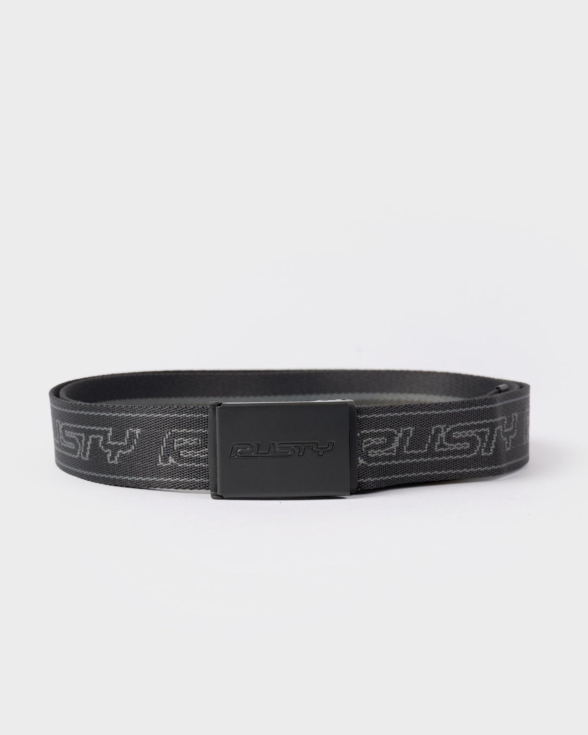 Rusty Flip Daddy Reversible Webbing Belt in carbon