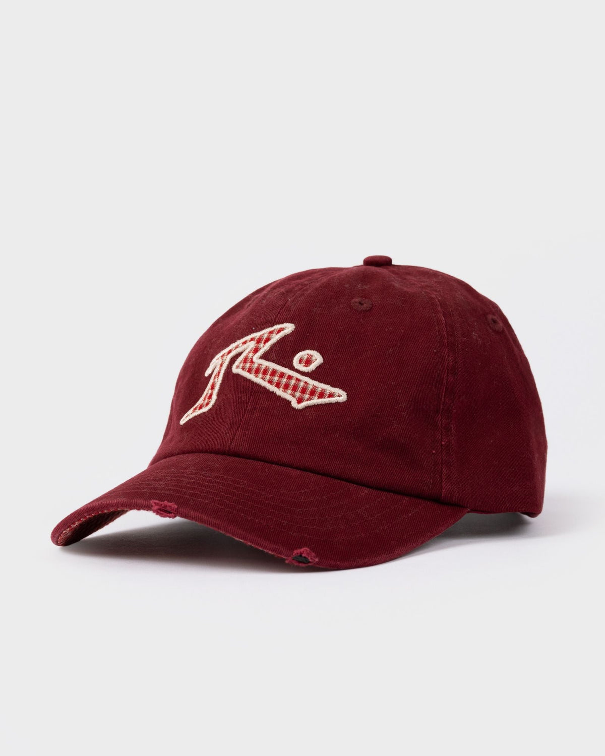 Rusty Check Please Skate Cap in cranberry