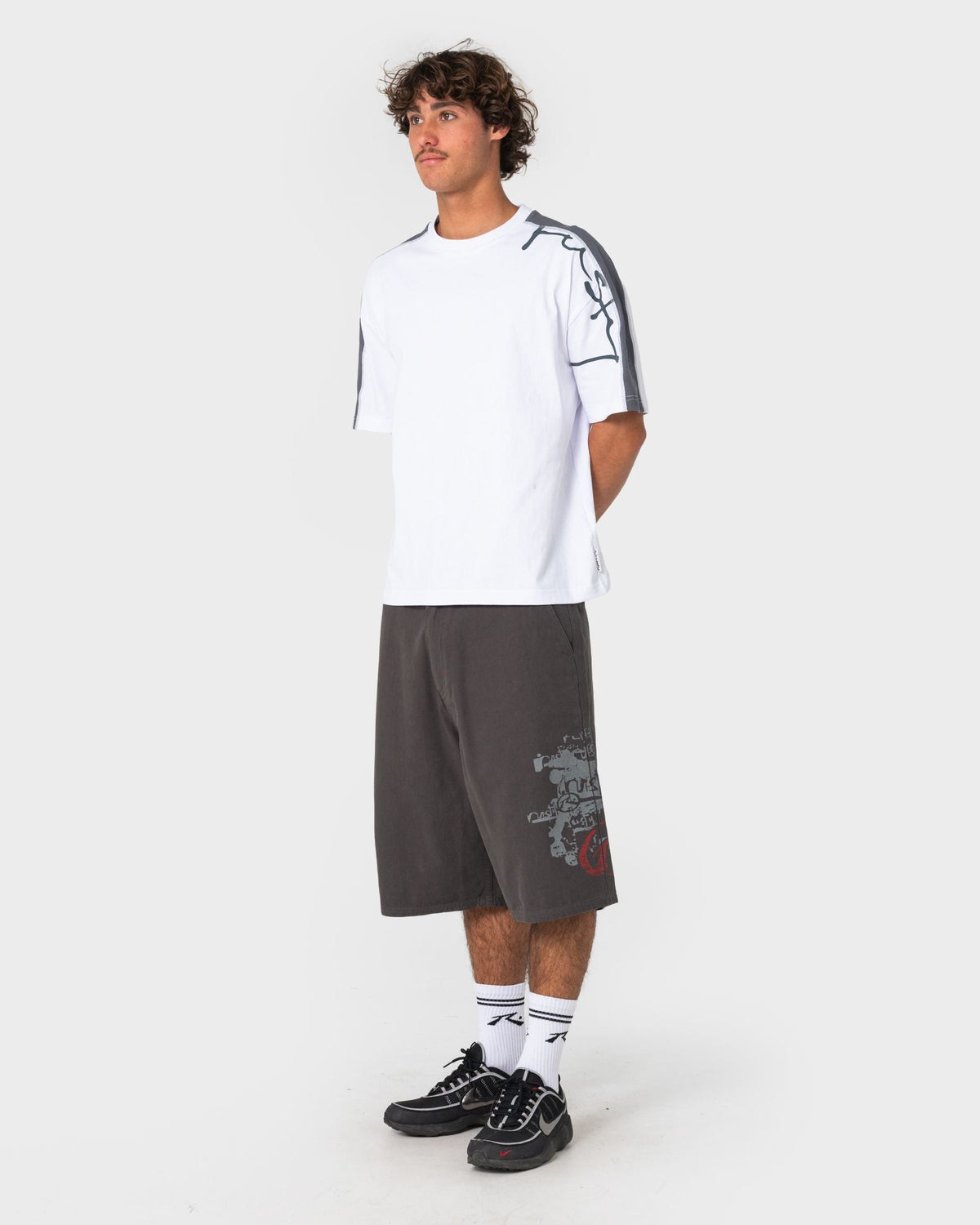 Rusty Lost It Short Sleeve Tee in white