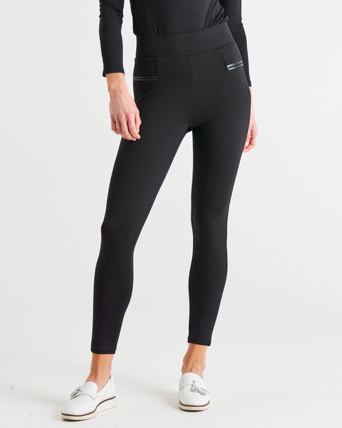 Betty Basics Gwen Ponte Legging – Black (view 7)