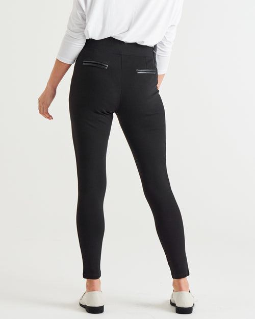Betty Basics Gwen Ponte Legging – Black (view 3)