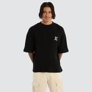 Big Waffle Street Tee - Black - Catani Clothing