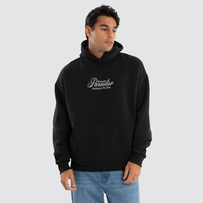 Sunbeam Oversized Hoodie - Anthracite Black