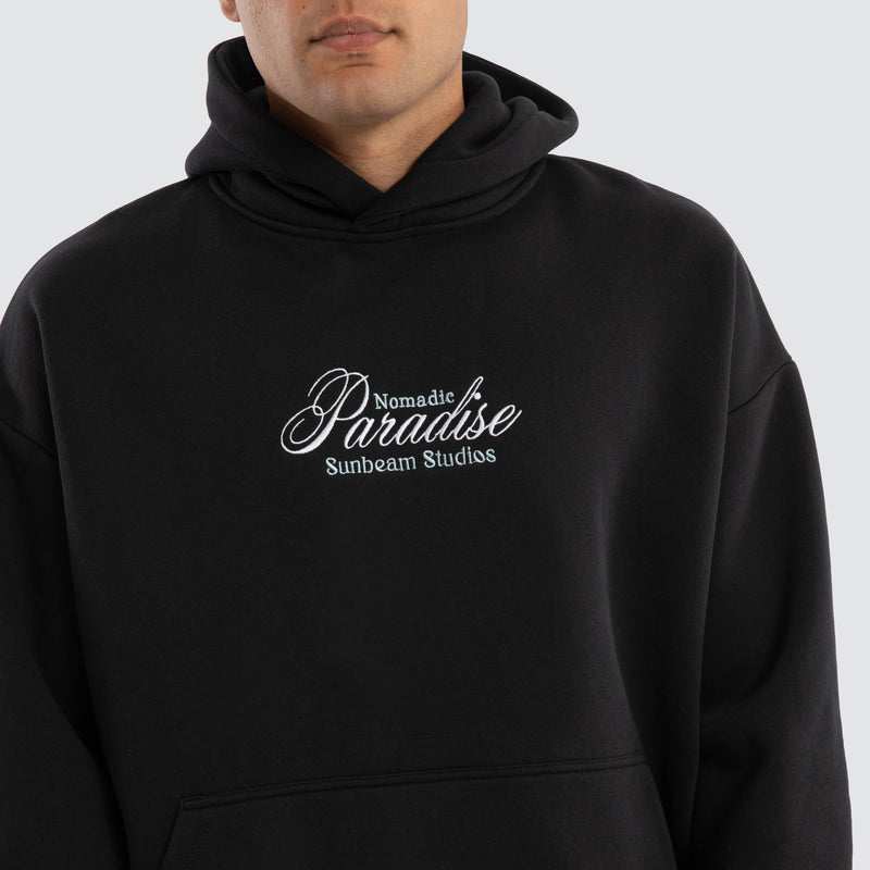 Sunbeam Oversized Hoodie - Anthracite Black