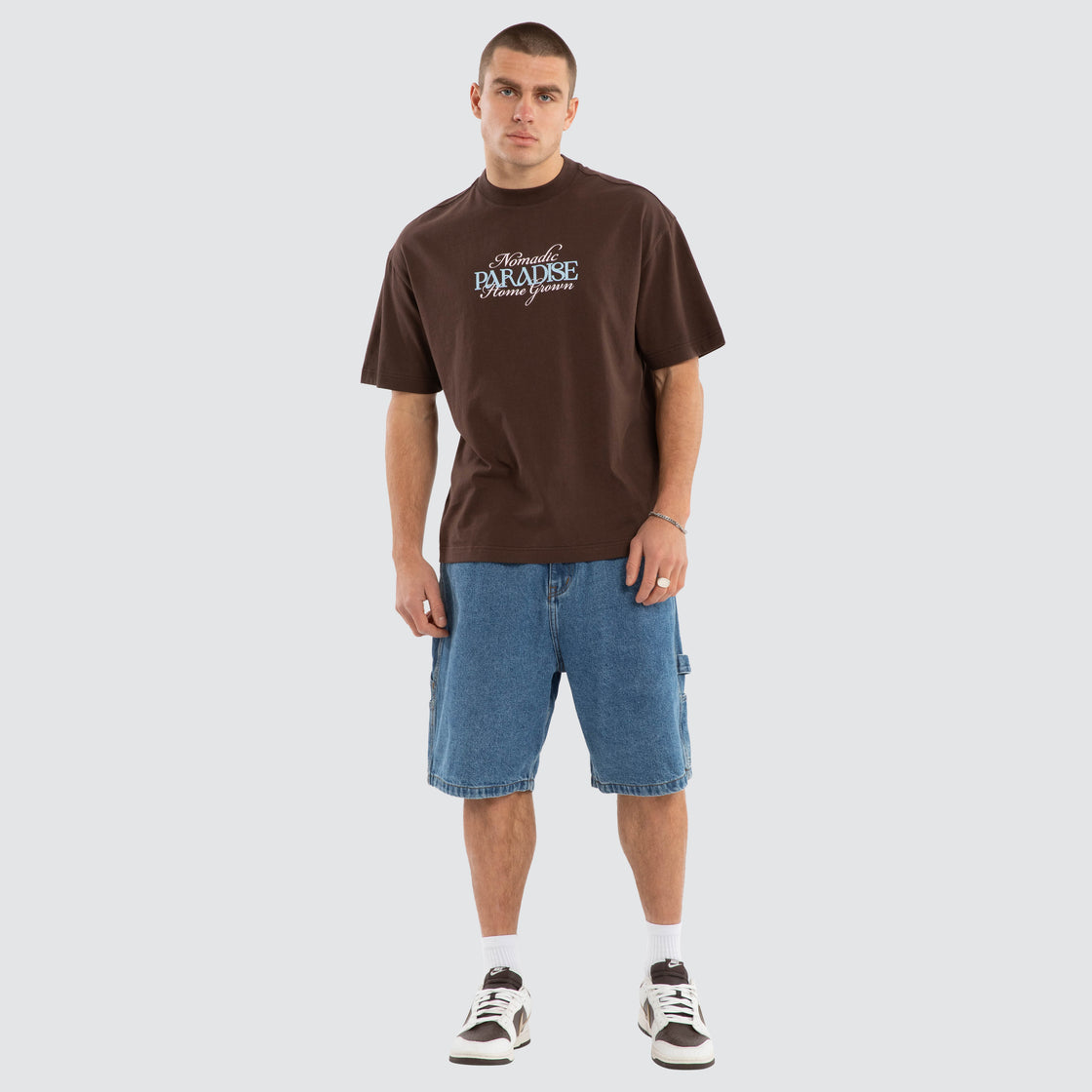 Home Grown Street Tee - Chocolate Brown