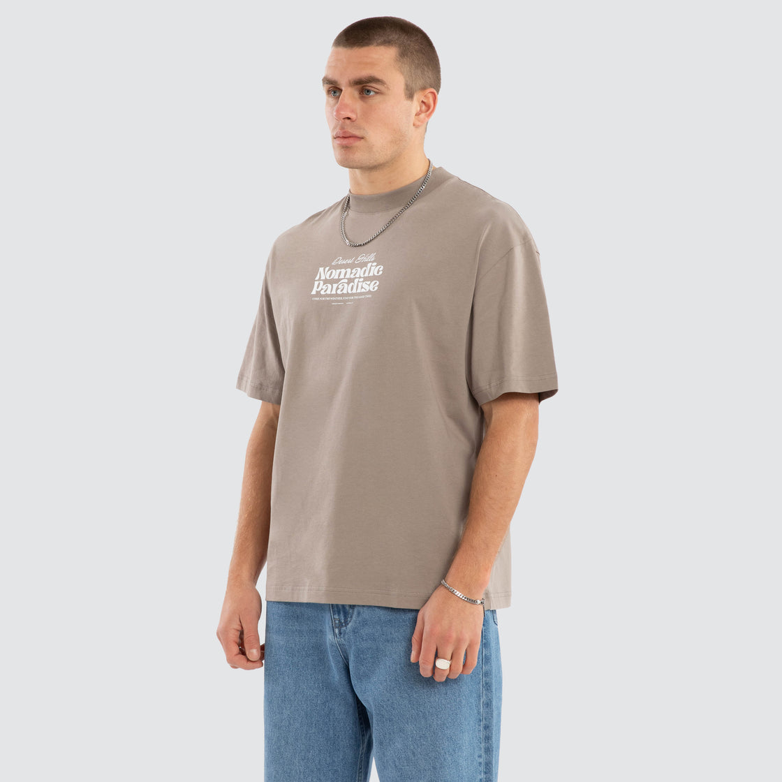 Hills Street Tee - Drift Wood