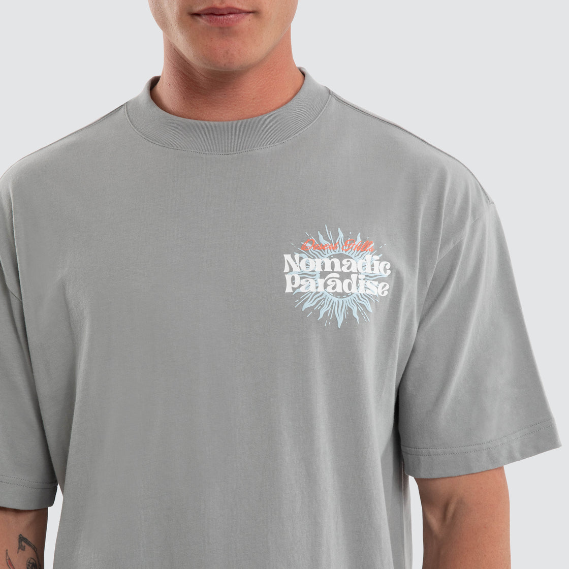 Nomadic Weatherman Street Tee - Neutral Grey (view 4)