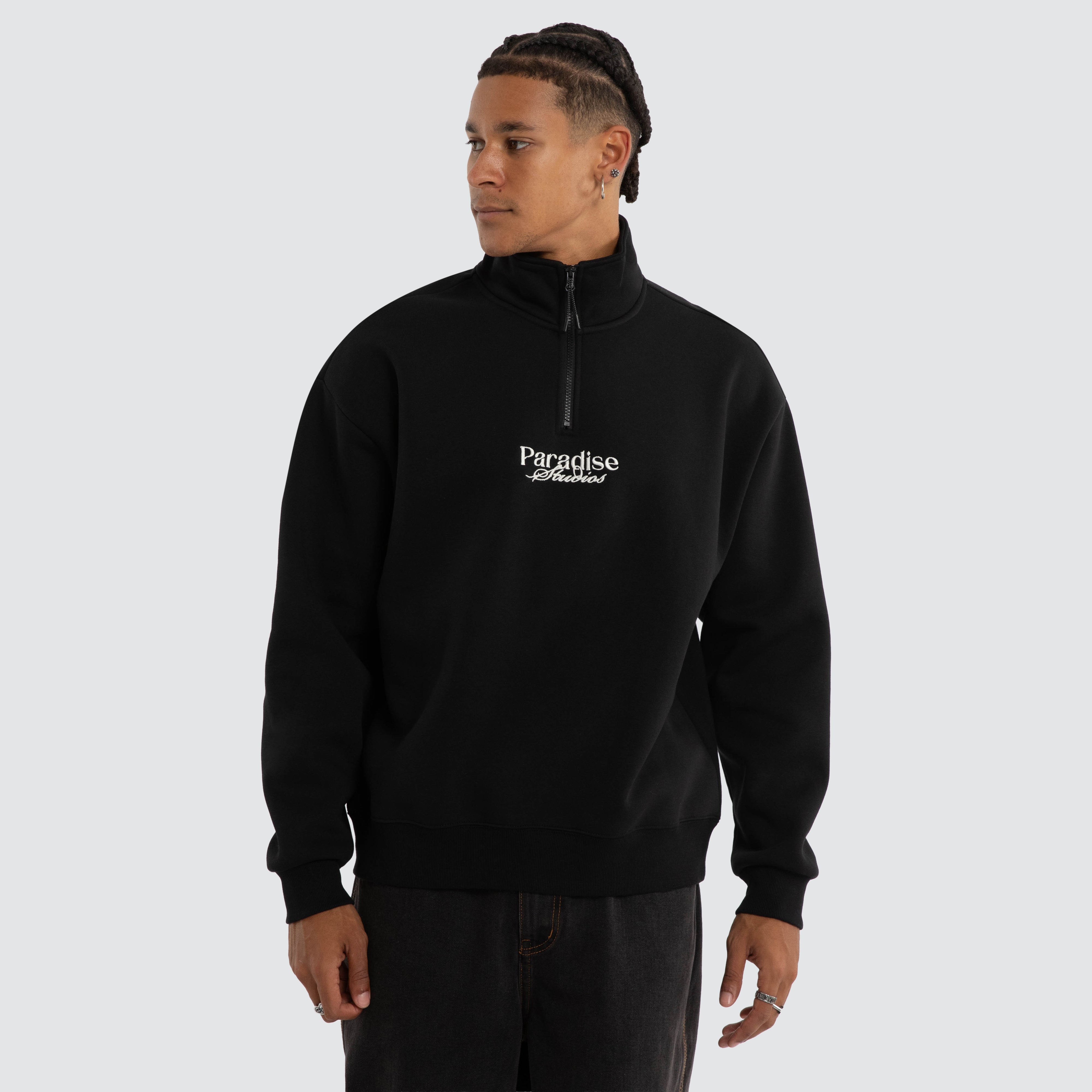 Merch-Pullover – Tiefschwarz