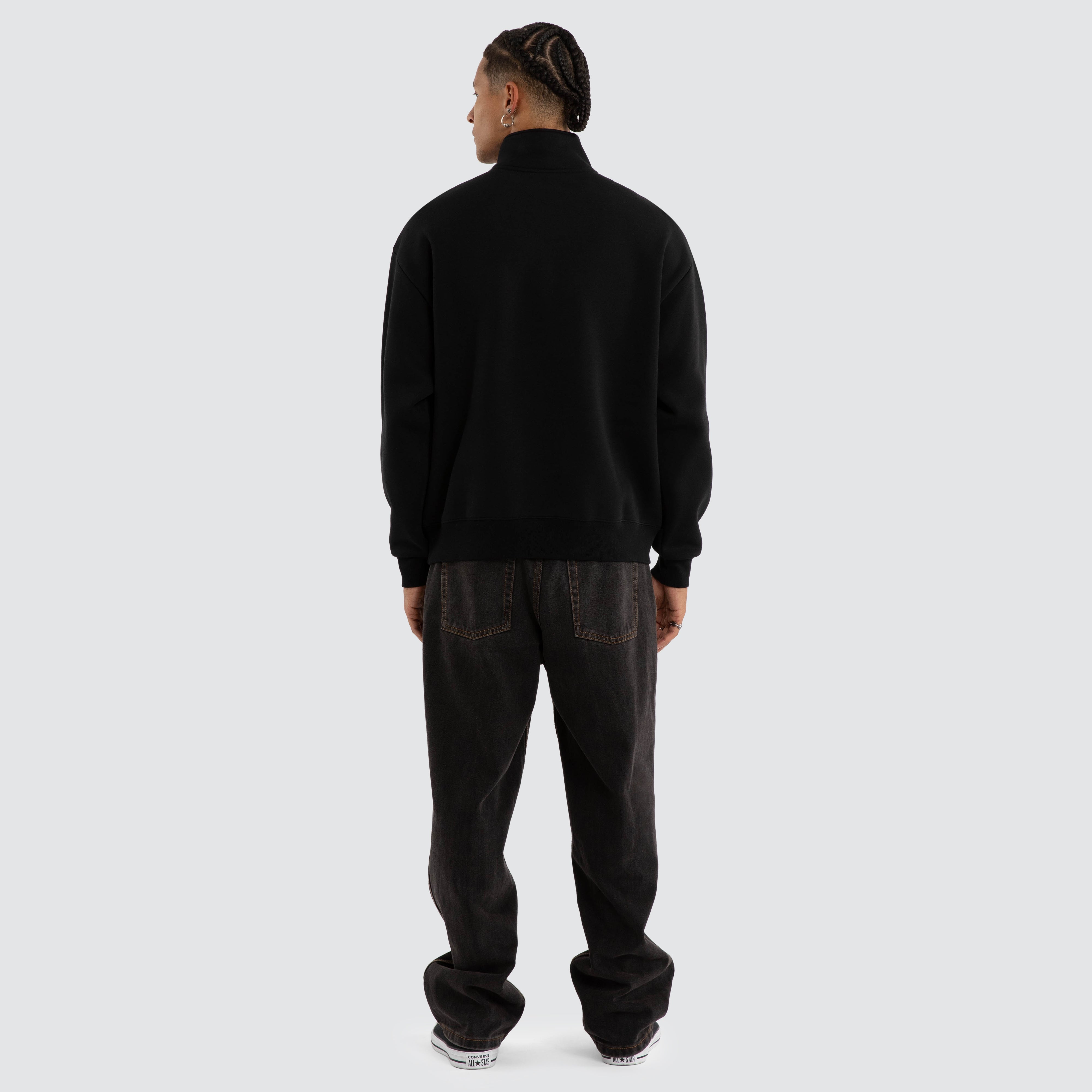 Merch-Pullover – Tiefschwarz