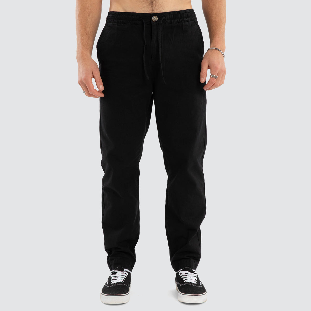 Nomadic Paradise Costner Beach Pant in Black - detail
