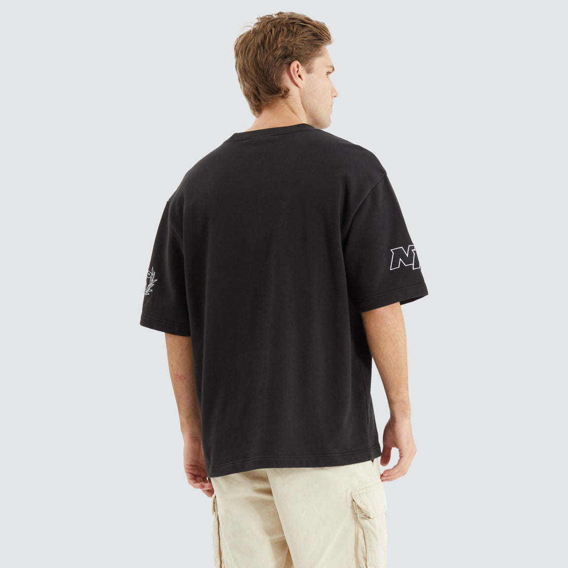 NXP Bounty Loopback Oversized Tee - Jet Black (view 4)