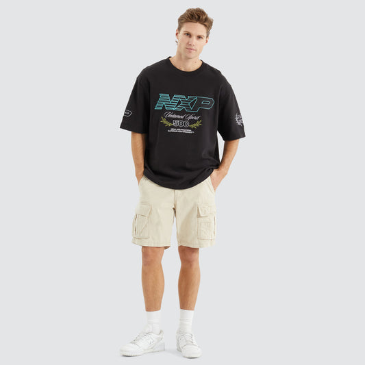 Bounty Loopback Oversized Tee - Jet Black