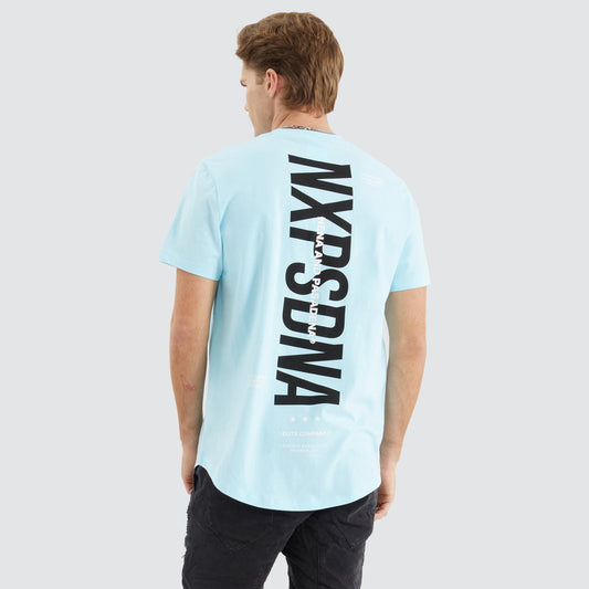 Overhead Dual Curved Tee - Atomizer Blue