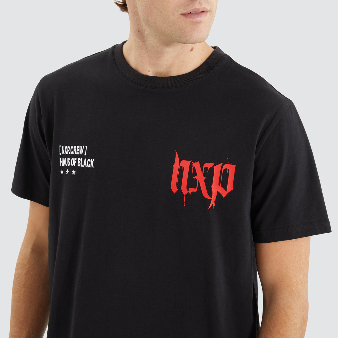 Powered Dual Curved Tee - Jet Black