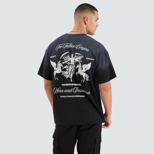 Cattle Raptor Tee - Anthracite Black