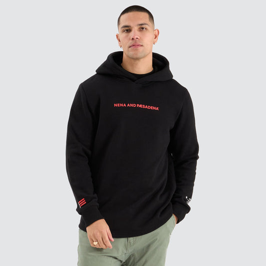 Risk Dual Curved Hoodie - Jet Black