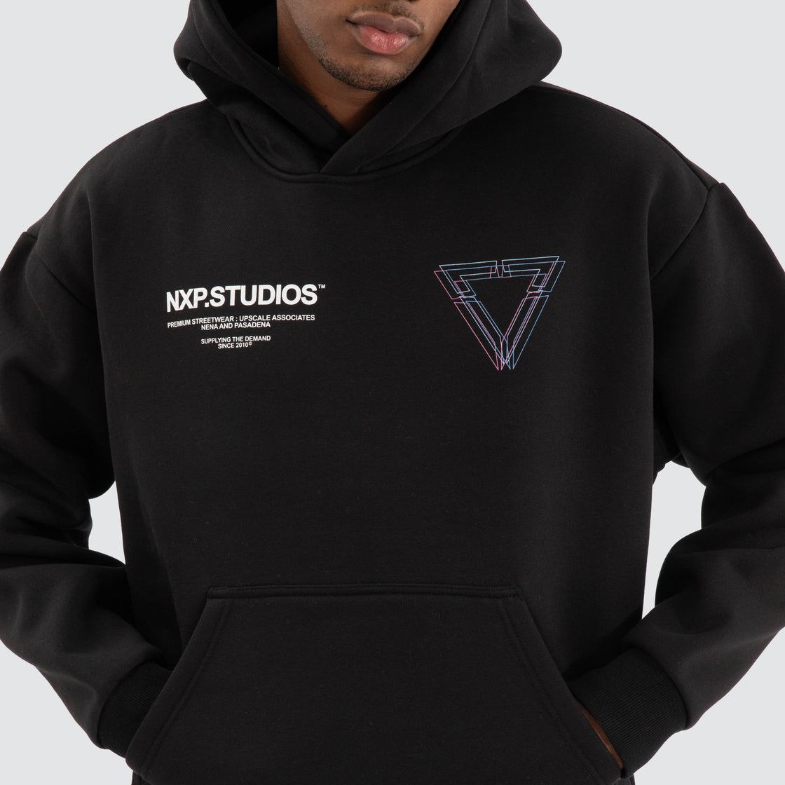 Dagger Relaxed Hoodie - Jet Black