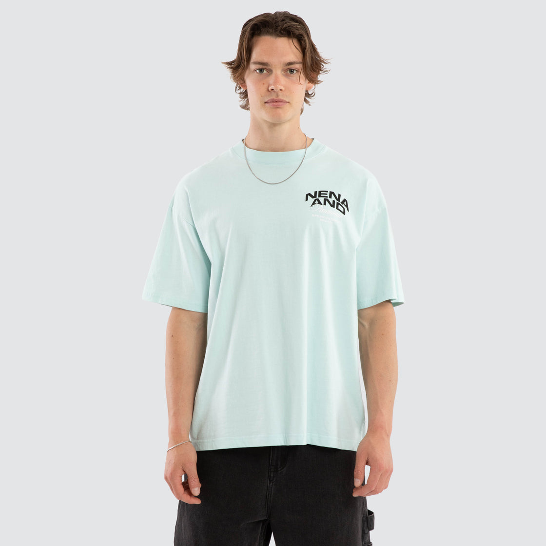 Loyal Raptor Tee - Pastel Blue