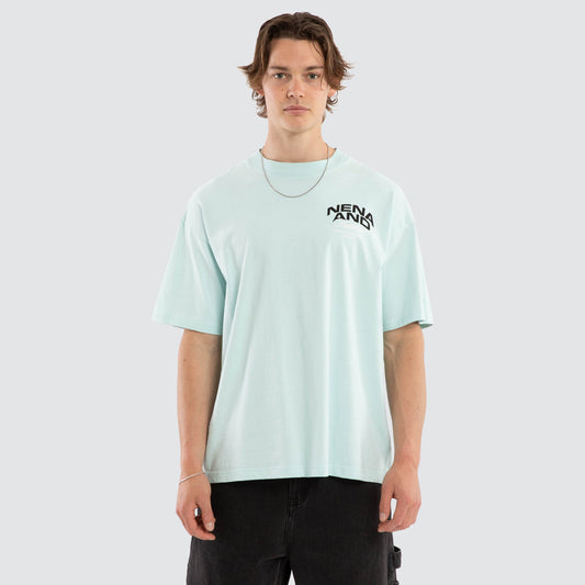 Loyal Raptor Tee - Pastel Blue