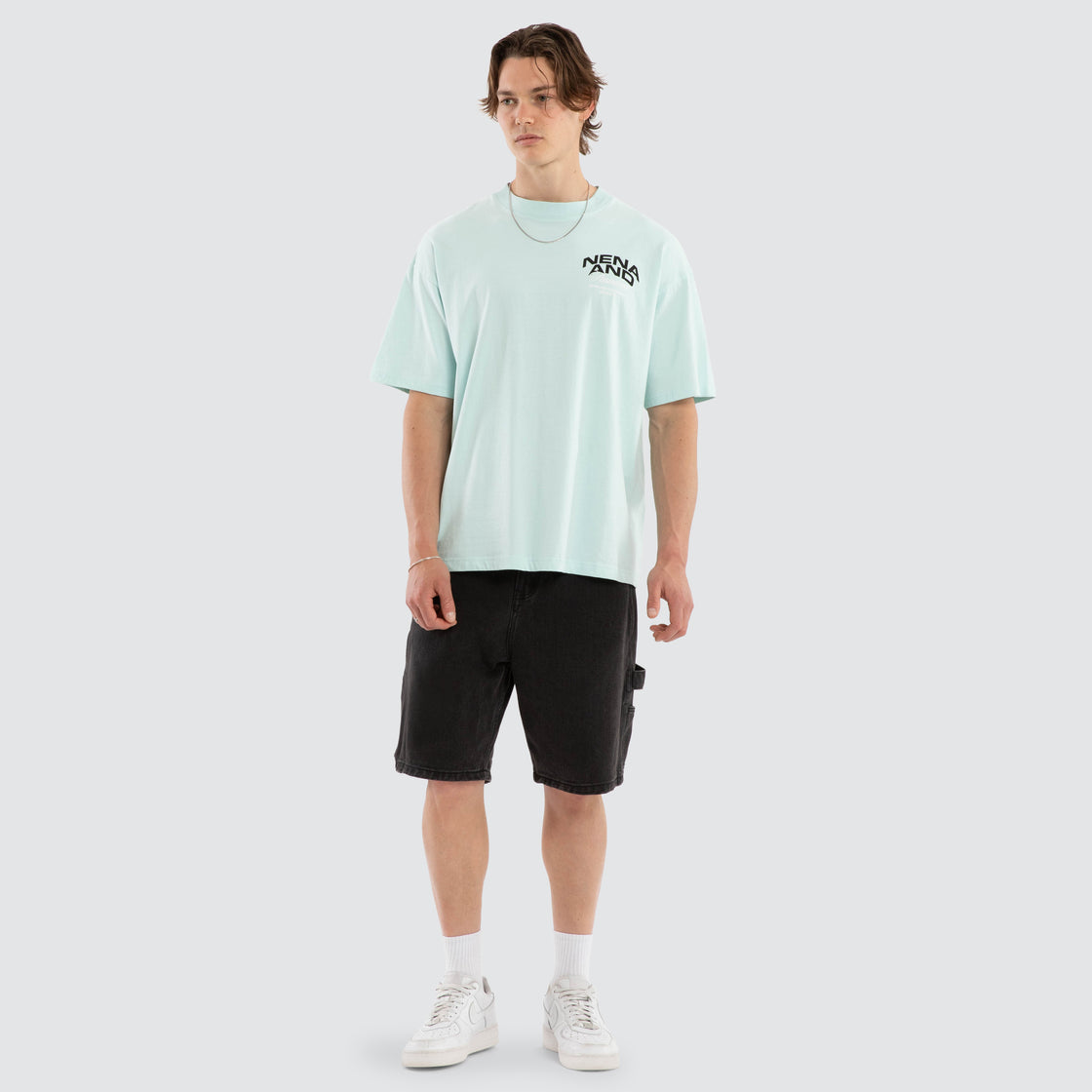 Loyal Raptor Tee - Pastel Blue